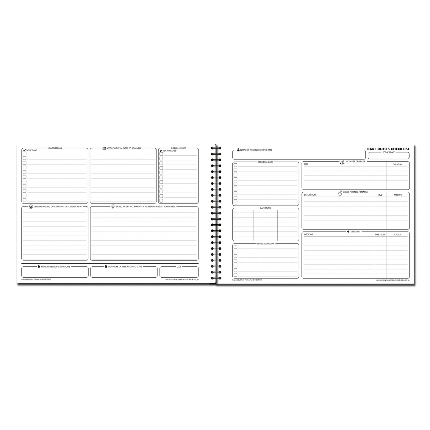 Challenge 25 Ablehnungsprotokoll 120gsm A4 50 Seiten Wirobound