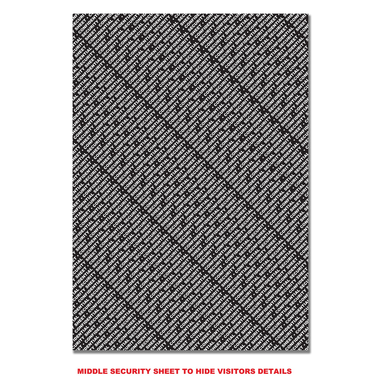 Confidential Visitor Passes | ID Badges | Duplicate | 2 part | Carbonless | 300 Passes | A4 - 8.27" x 11.69" | BOX OF 20 BOOKS