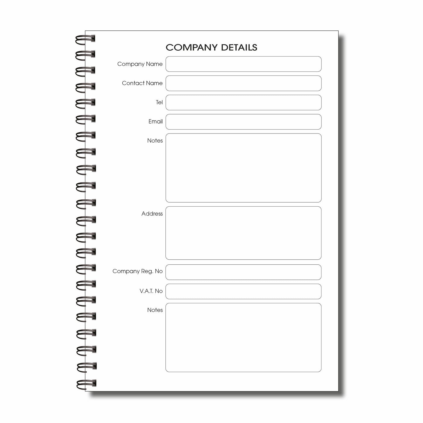 Lebensmitteltemperatur-Aufzeichnungsbuch A4 52Seiten 120gsm Wirobound