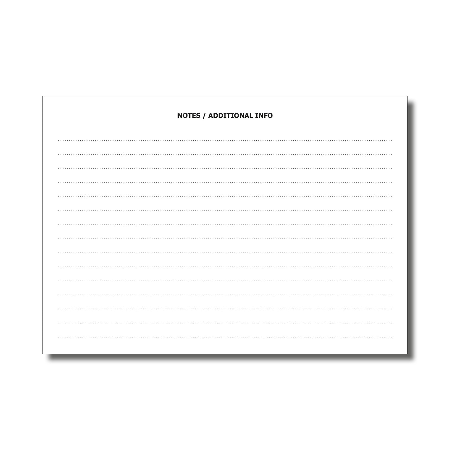 NCR-Feuerlöscherserviceformular Duplikat A4-Buch