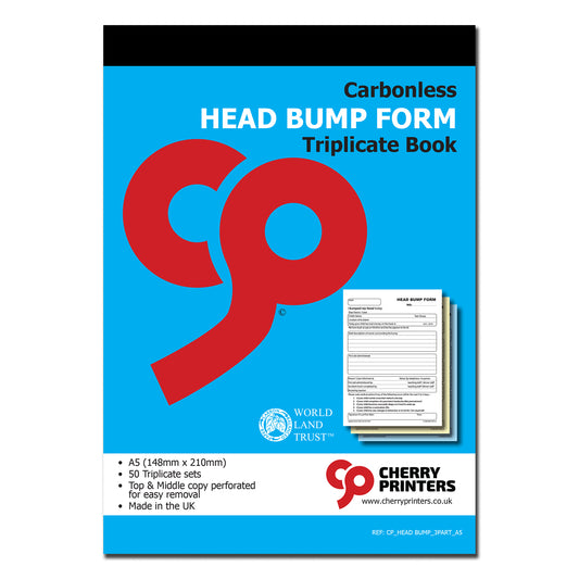 NCR School Head Bump Book A5 Triplicate