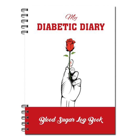 My Diabetic Diary/ Blood Sugar Log Book | 2 years | A5 (148mm x 210mm) | Wirobound 54 pages printed to both sides on quality 120gsm