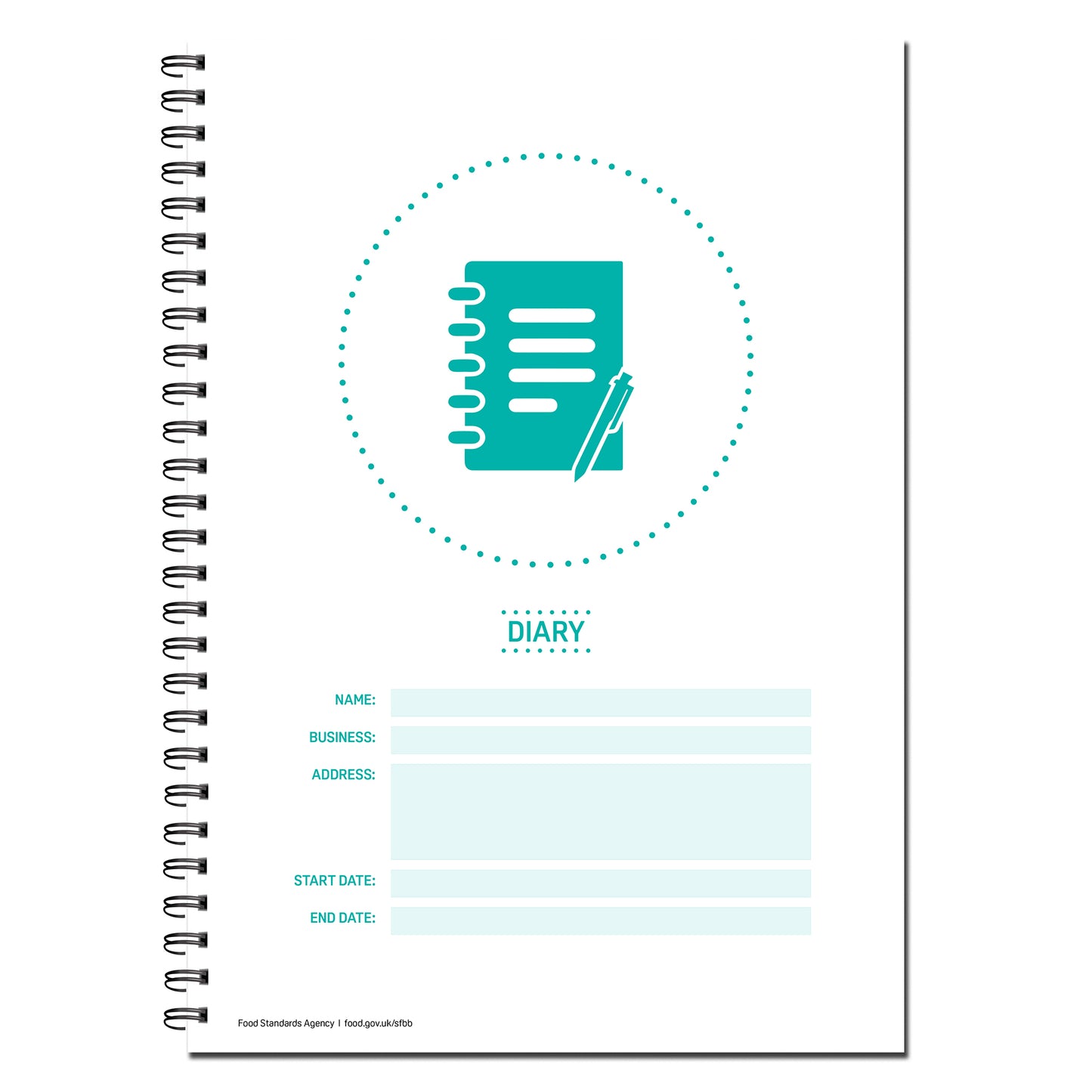 Safer Food Better Business For Caterers | 52 week Diary | BINDER REFILL | WIRO