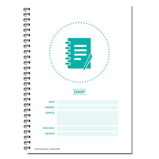 Safer Food Better Business For Caterers | 52 week Diary | BINDER REFILL | WIRO