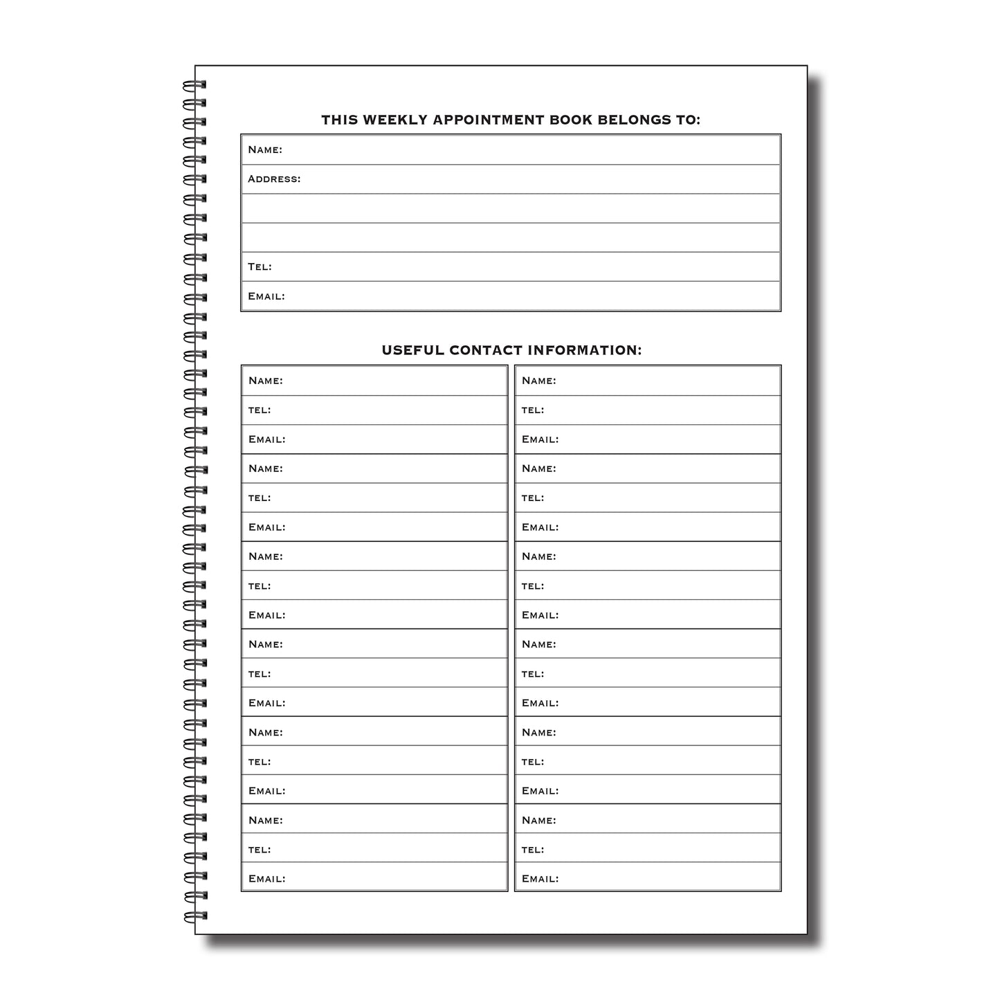 Lebensmitteltemperatur-Aufzeichnungsbuch A4 52Seiten 120gsm Wirobound