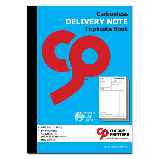 NCR Delivery Note Triplicate Book A4