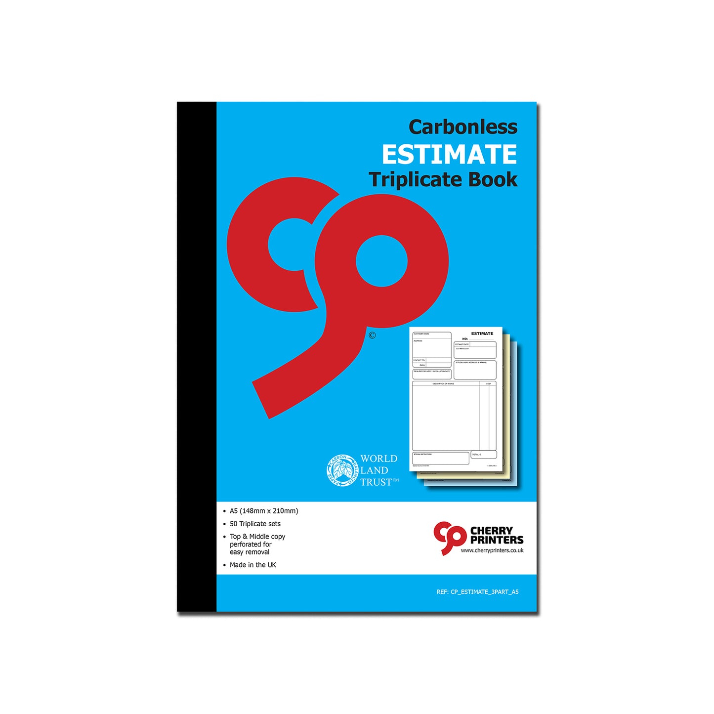 NCR Estimate Book A5 Triplicate