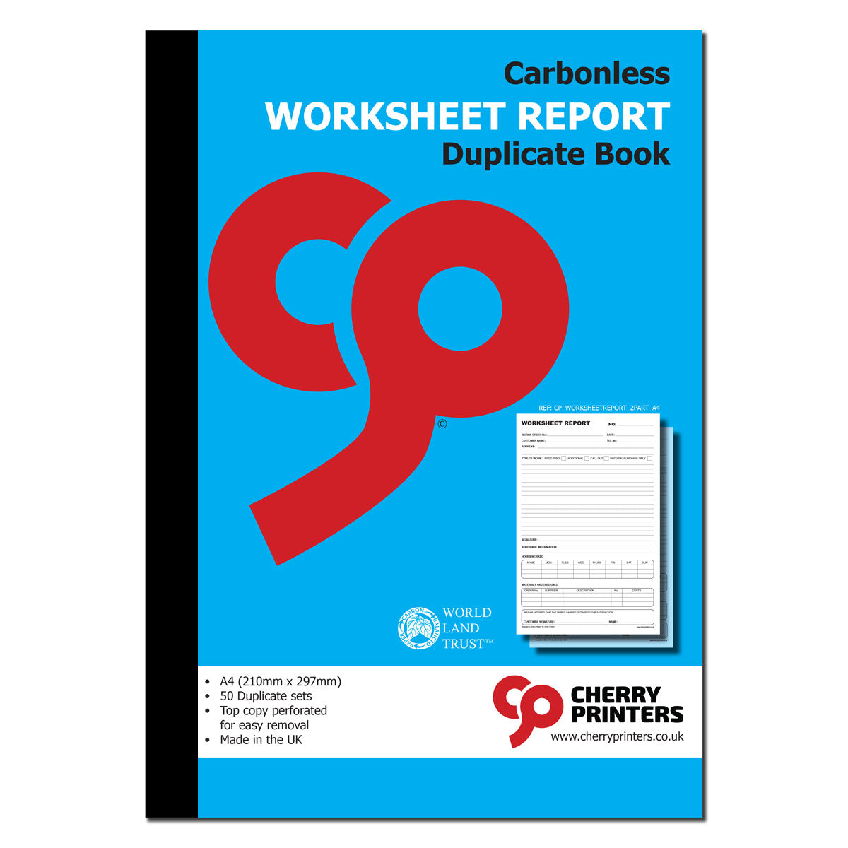 NCR Worksheet Report Book A4 Duplicate