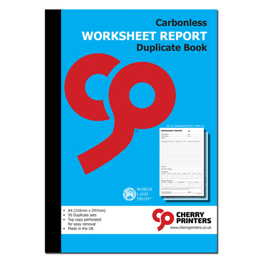 NCR Worksheet Report Book A4 Duplicate