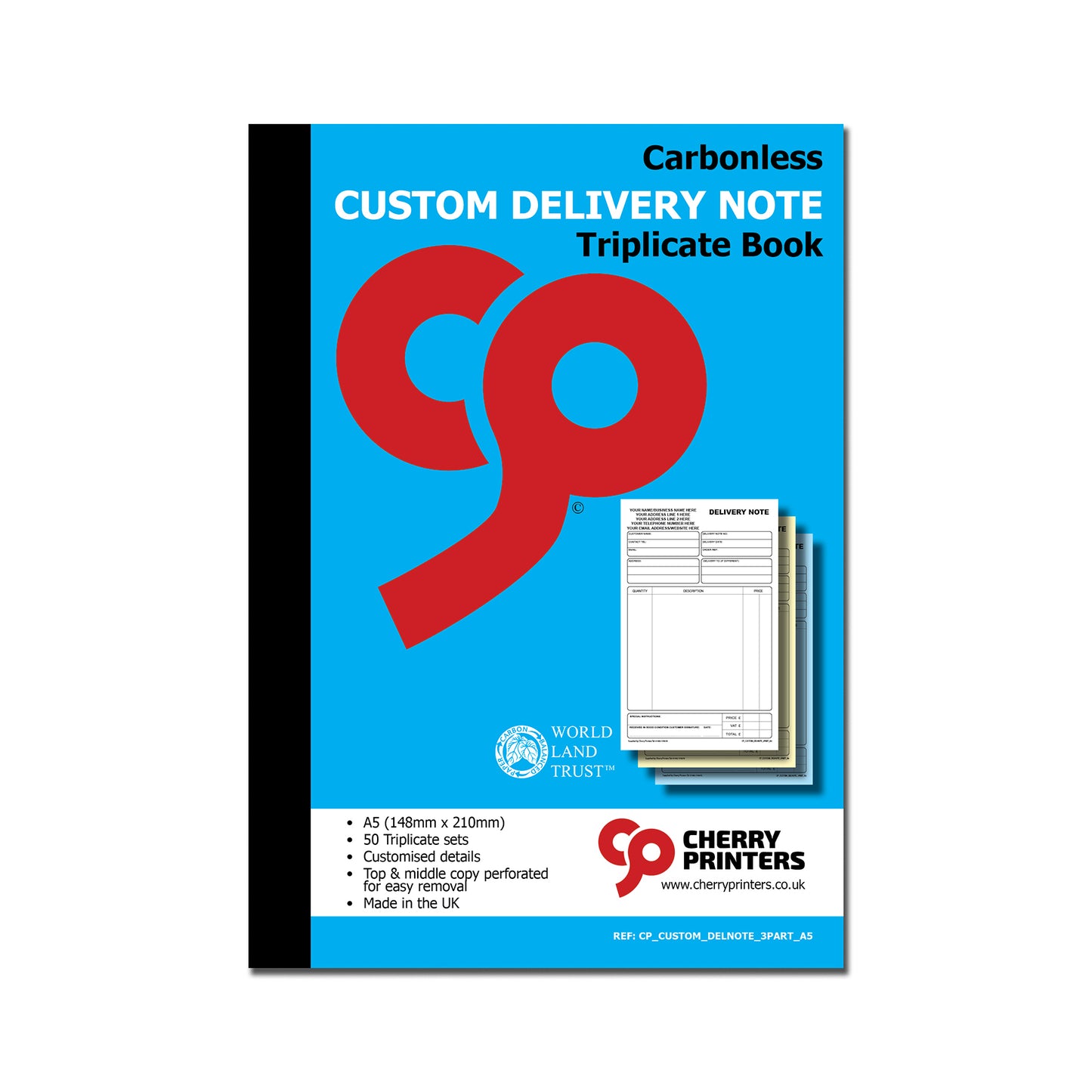 NCR *CUSTOM* Delivery Note Triplicate Book A5 | 4 Book Pack