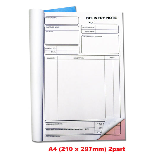 NCR Delivery Note Duplicate Book A4