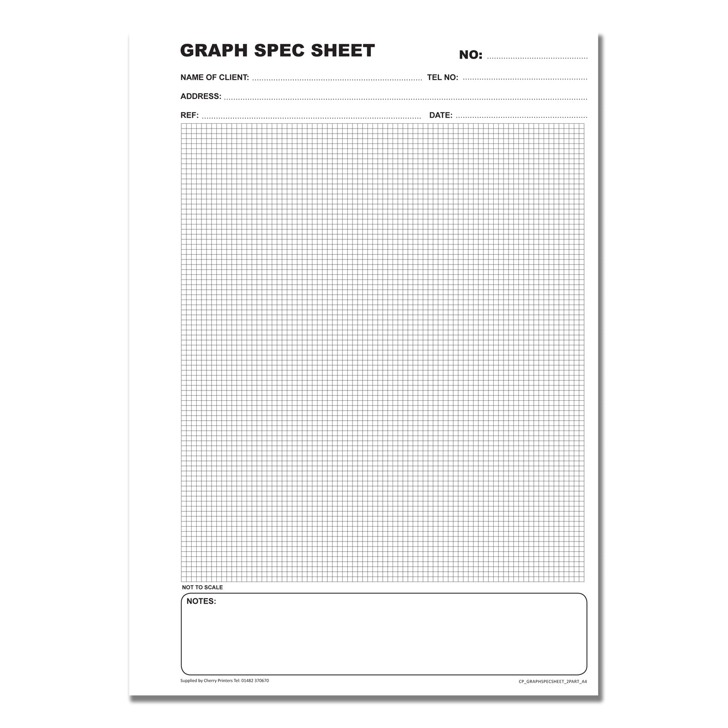 NCR Graph Spec Duplicate Book A4