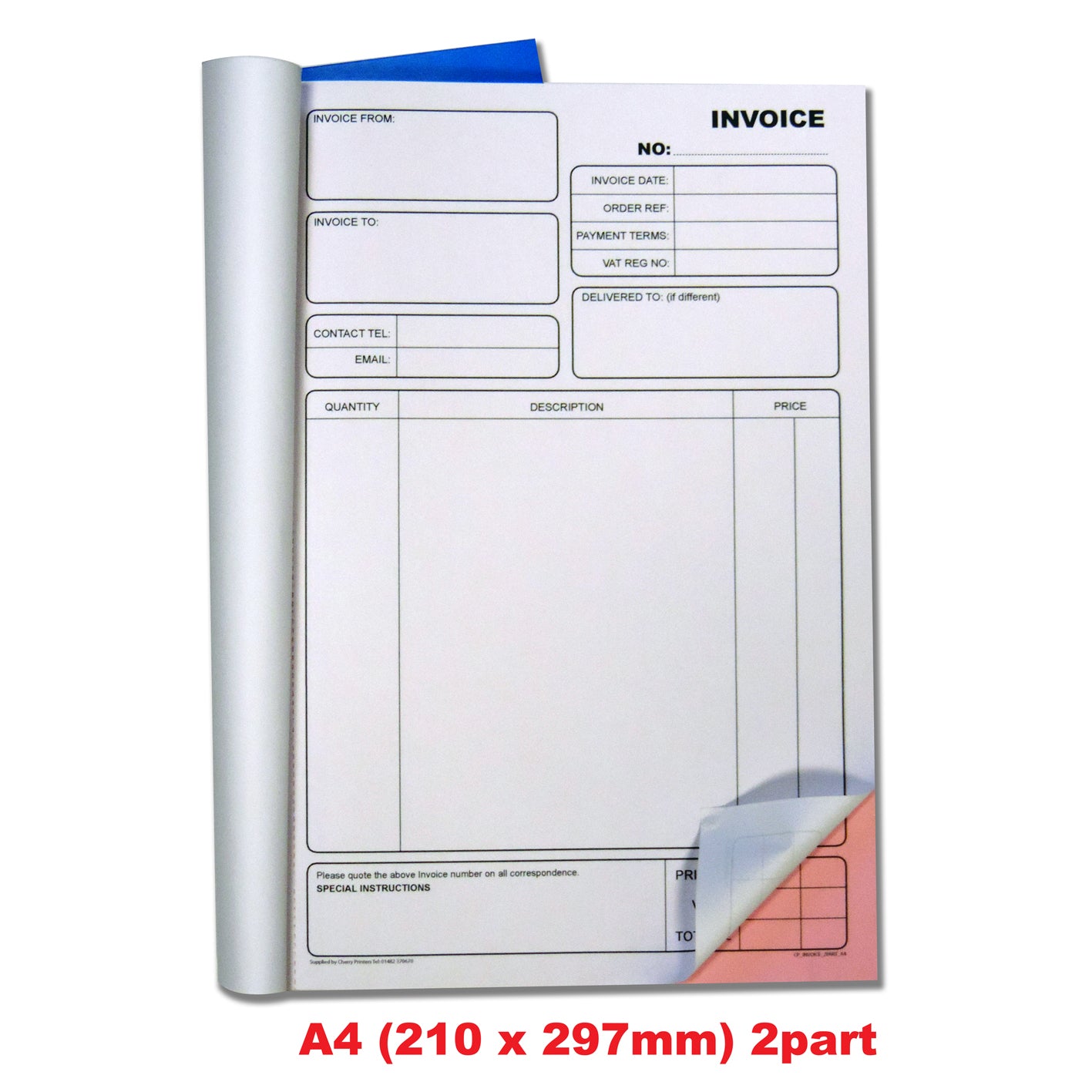 NCR Invoice Duplicate Book A4