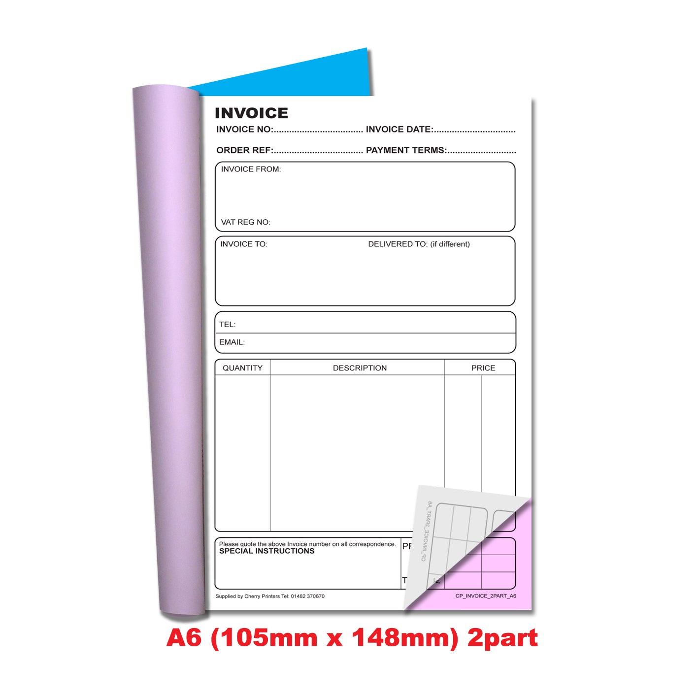 NCR Invoice Duplicate Book A6 (pocket-size)