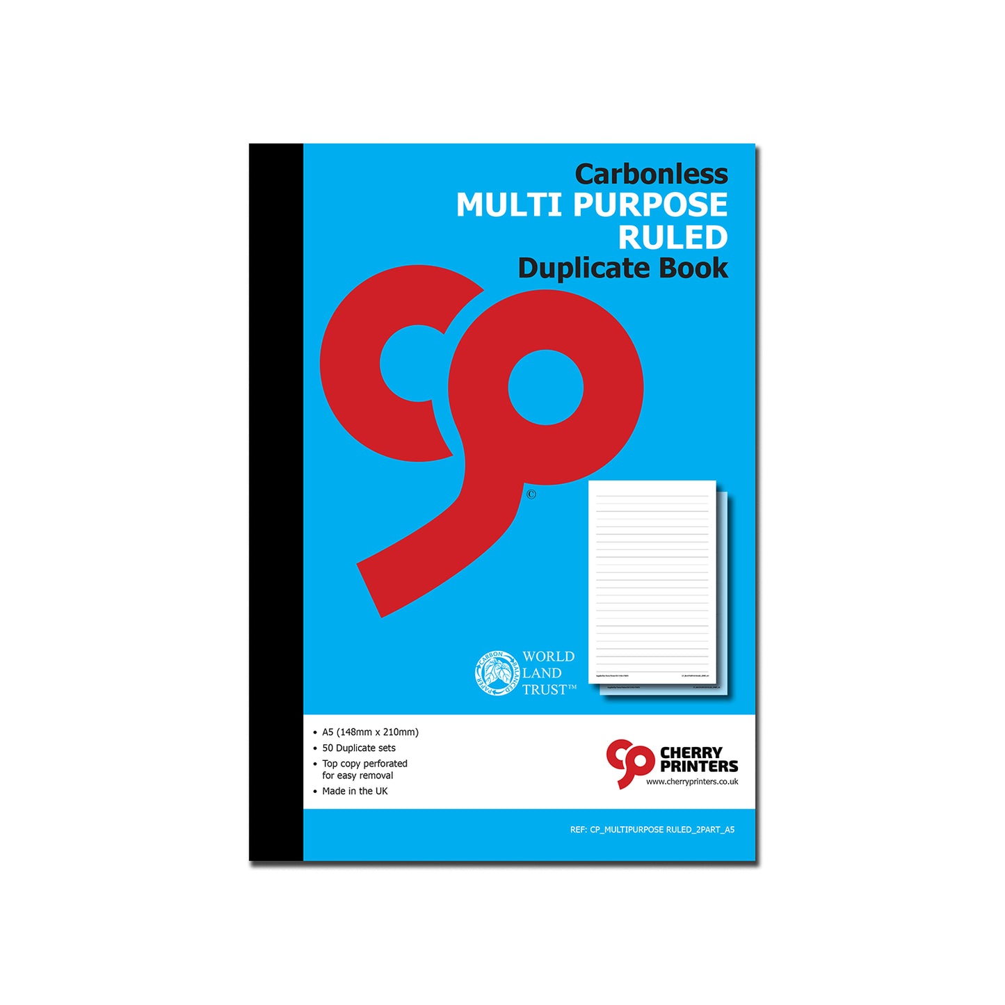 NCR Multi Purpose Ruled A5 Duplicate