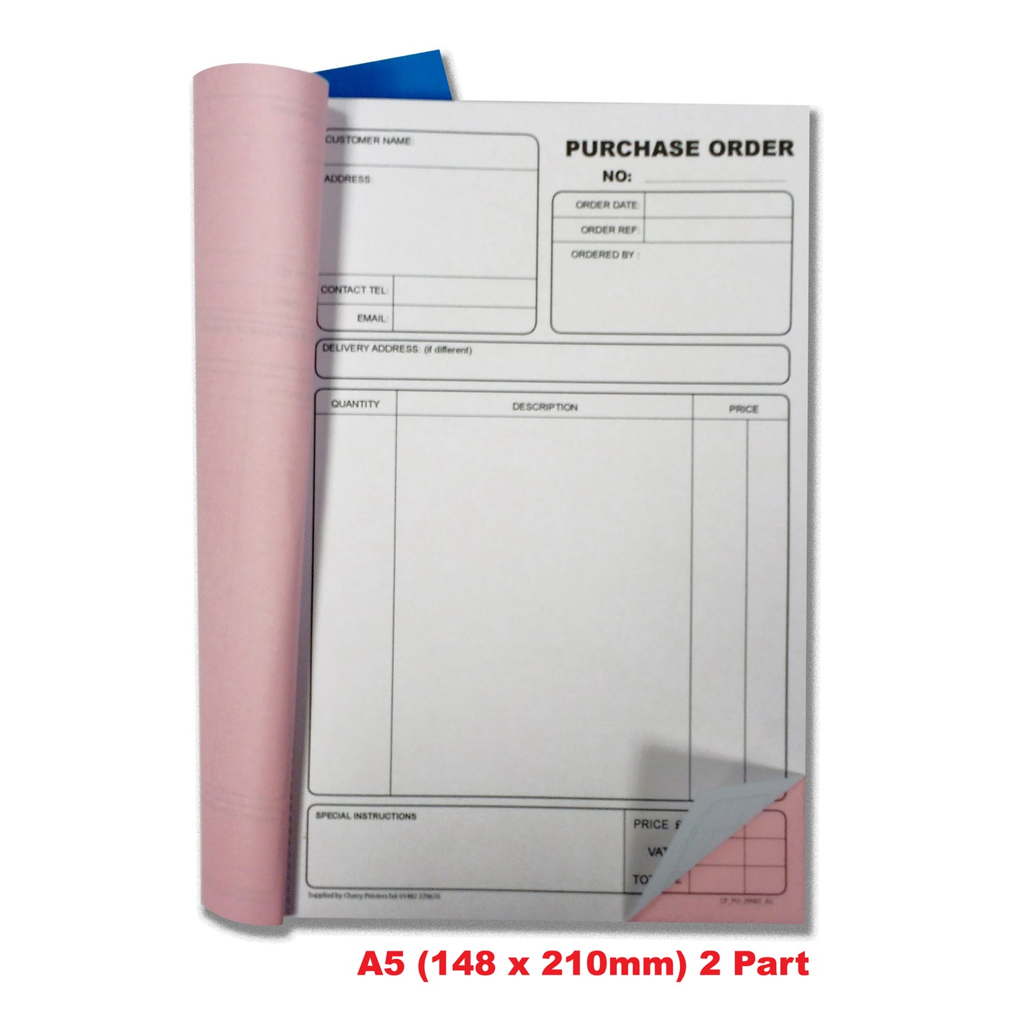 NCR Purchase Order Duplicate Book A5