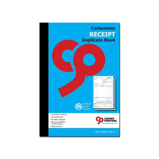NCR Receipt Duplicate Book A5