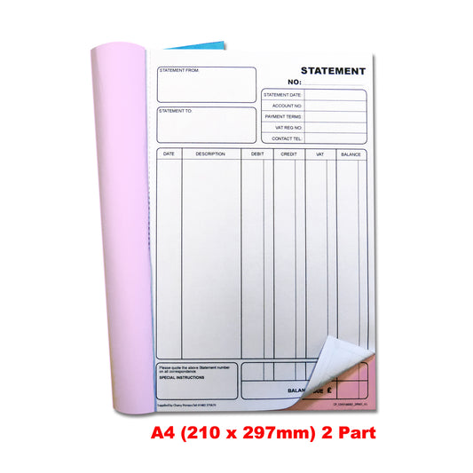 NCR Statement Duplicate Book A4