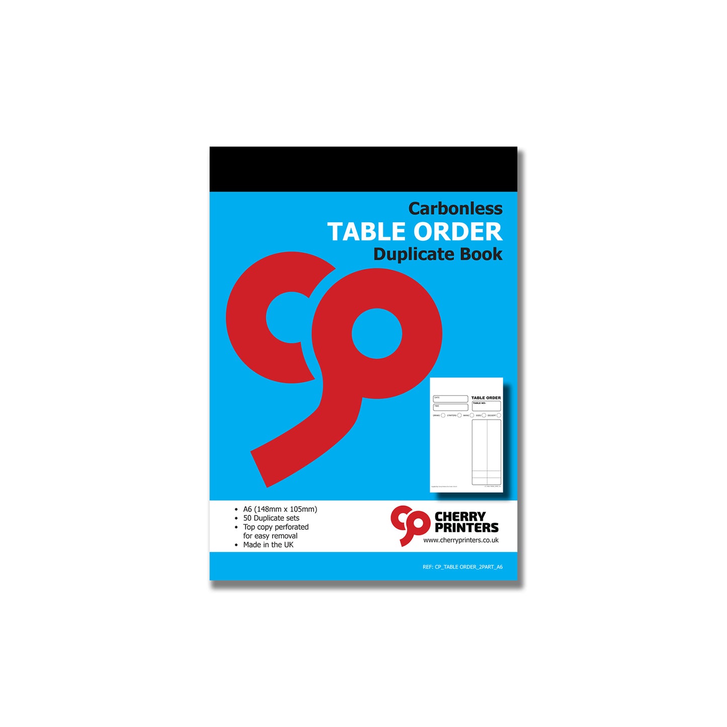 NCR Table Order Duplicate Book A6