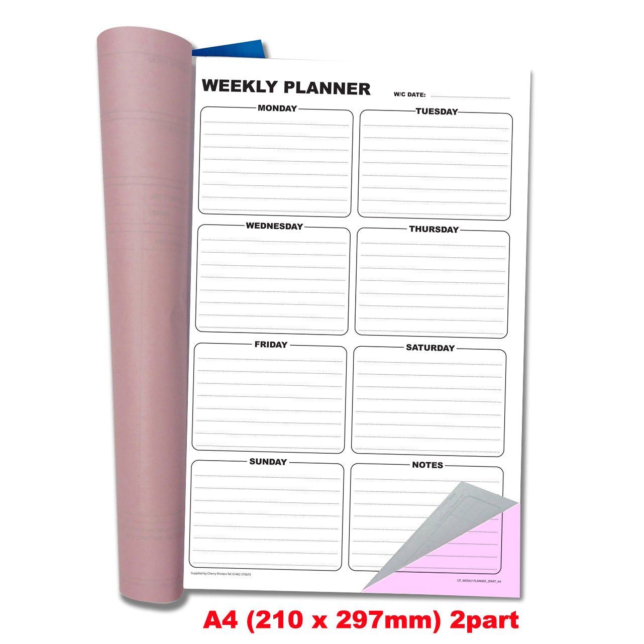 NCR Weekly Planner Book A4 Duplicate